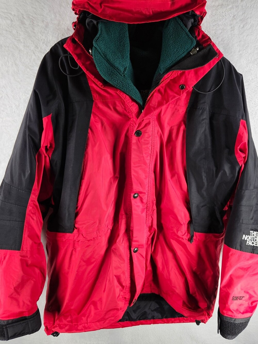 Vintage 90s The North Face Gore-Tex Mountain Guide Shell Red Men's Size Medium
